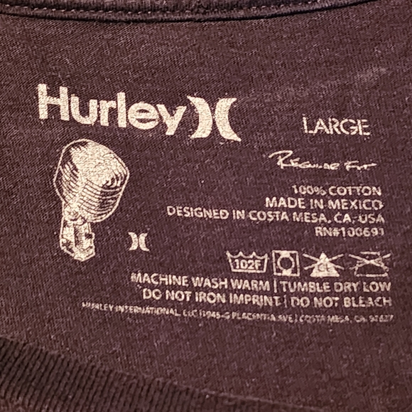 Black Hurley Large Shirt - Picture 3 of 3